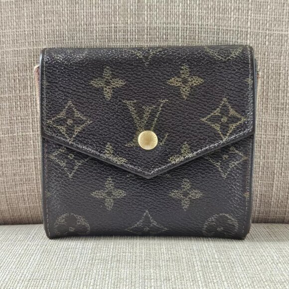 Louis Vuitton Trifold Wallet Card Holder Monogram Elise Made in France Read Desc - Picture 1 of 13